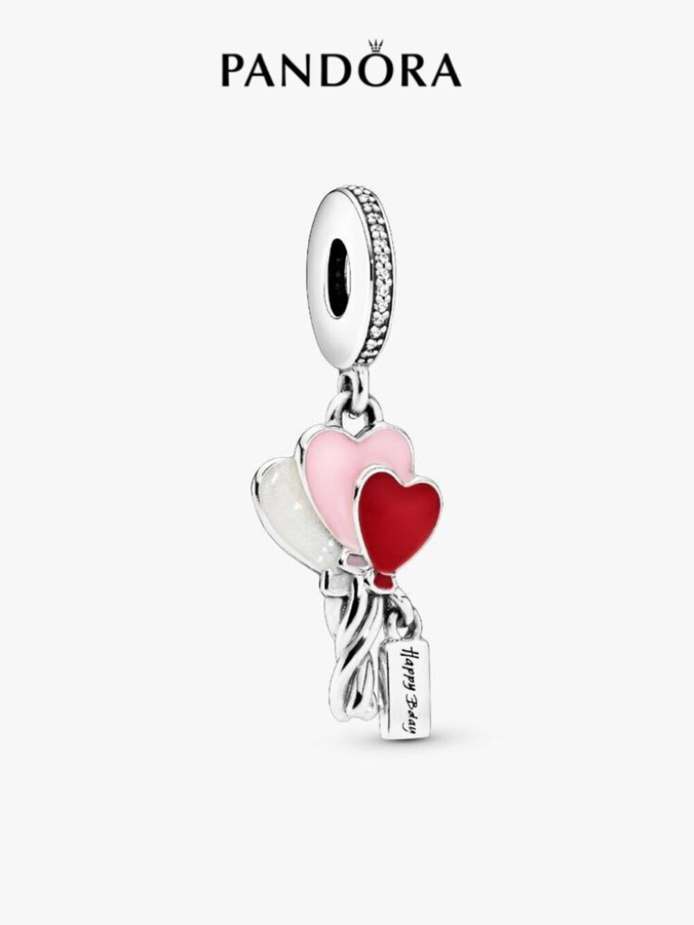 Pandora Happy Bday Balloon Dangle Charm
